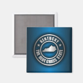 "Kentucky Steel (Blue)" Magnet (Vorderseite/Rückseite)