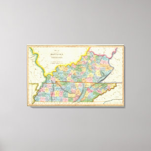 Kentucky, Tennessee 3 Leinwanddruck