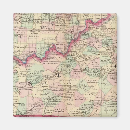 Kentucky, Tennessee Magnet (Vorne)