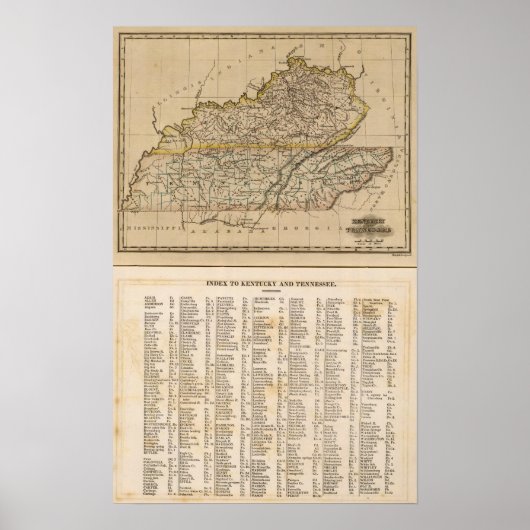 Kentucky, Tennessee Poster (Vorne)