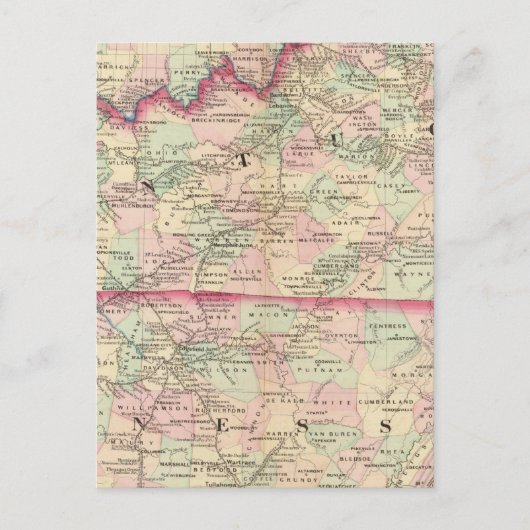 Kentucky, Tennessee Postkarte (Vorderseite)