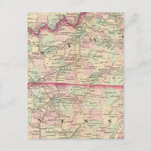 Kentucky, Tennessee Postkarte