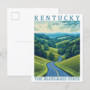Kentucky the Bluegrass Staat USA Travel Place Postkarte