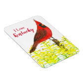 Kentucky Tourist Souvenir Kardinal Staat Bird Magnet (Rechte Seite)