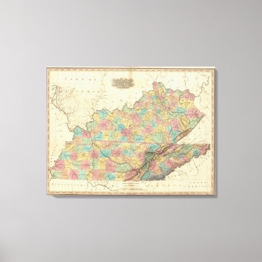 Kentucky und Tennessee 2 Leinwanddruck (Vorderseite)