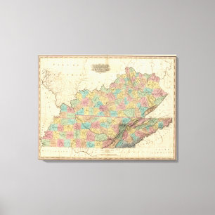 Kentucky und Tennessee 2 Leinwanddruck
