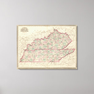 Kentucky und Tennessee 3 Leinwanddruck