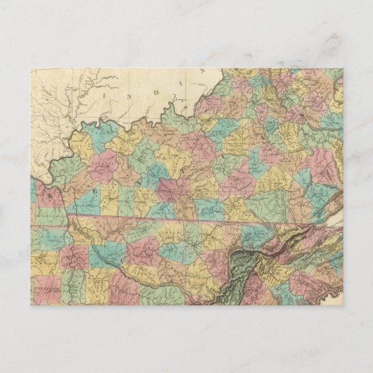 Kentucky und Tennessee 3 Postkarte (Vorderseite)