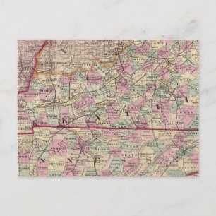 Kentucky und Tennessee 4 Postkarte