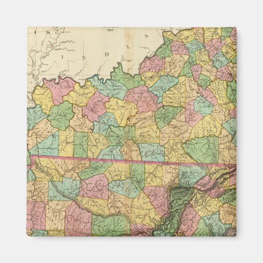 Kentucky und Tennessee 6 Magnet (Vorne)