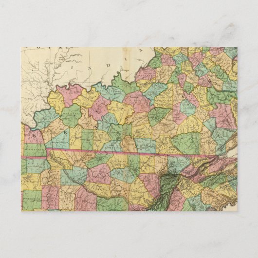 Kentucky und Tennessee 6 Postkarte (Vorderseite)