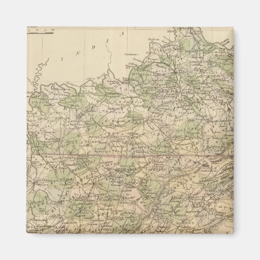 Kentucky und Tennessee 8 Magnet (Vorne)