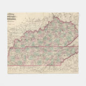 Kentucky und Tennessee Fleecedecke (Vorderseite (Horizontal))