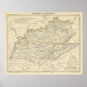 Kentucky und Tennessee Poster