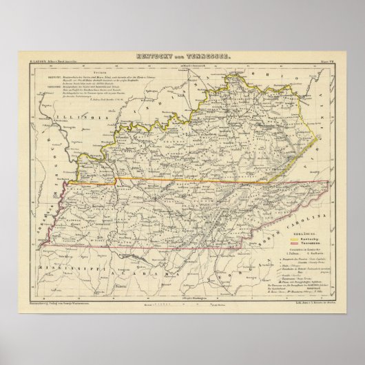 Kentucky und Tennessee Poster (Vorne)