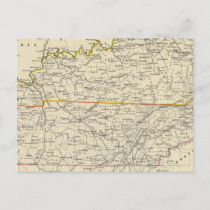 Kentucky und Tennessee Postkarte