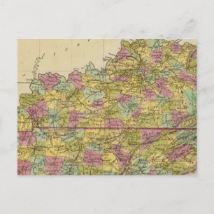 Kentucky und Tennessee Postkarte