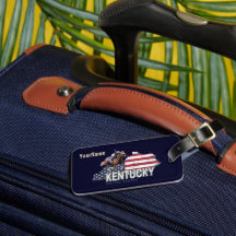 Kentucky United Staaten Retro Staat Map Vintag USA