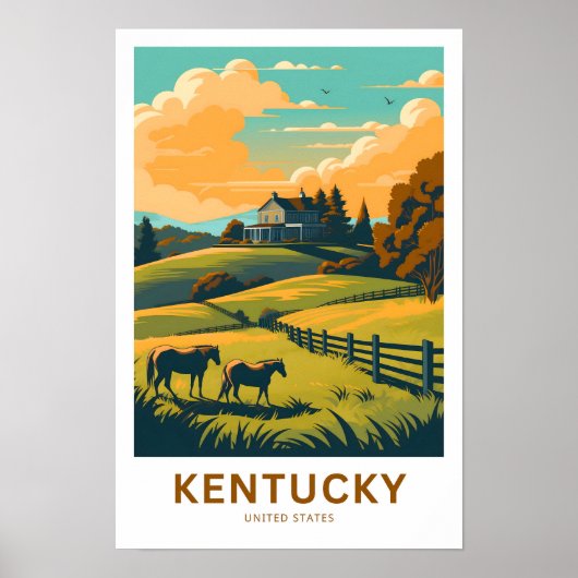 Kentucky United Staaten Travel Print Poster (Vorne)
