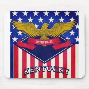 Kentucky USA Flag Mousepad