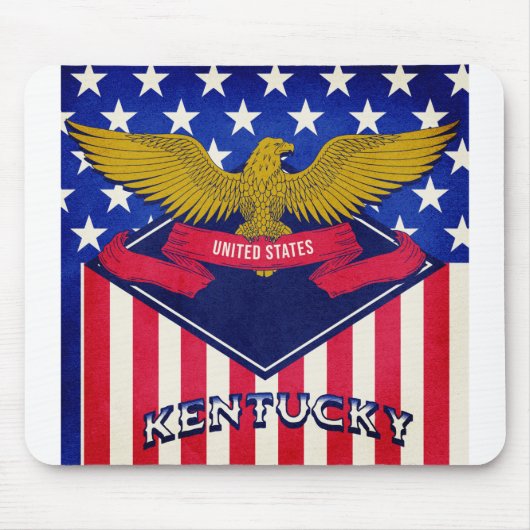 Kentucky USA Flag Mousepad (Vorne)