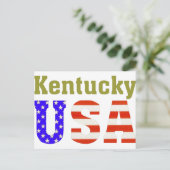Kentucky USA! Postkarte (Stehend Vorderseite)