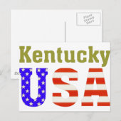 Kentucky USA! Postkarte (Vorne/Hinten)