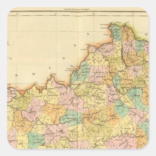 Kentucky USA Quadratischer Aufkleber (Vorderseite)