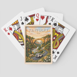 Kentucky USA Road Trip 3D Texturierte Red River Go Spielkarten