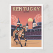 Kentucky USA Travel Place Illustration Postkarte (Vorderseite)