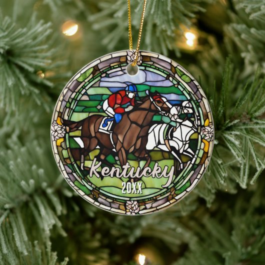 Kentucky Vacation Souvenir Keramik Ornament (Baum)