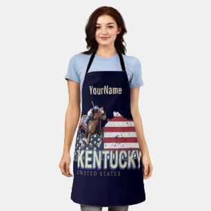 Kentucky Vereinigte Staaten Retro-Staatskarte Vint Schürze