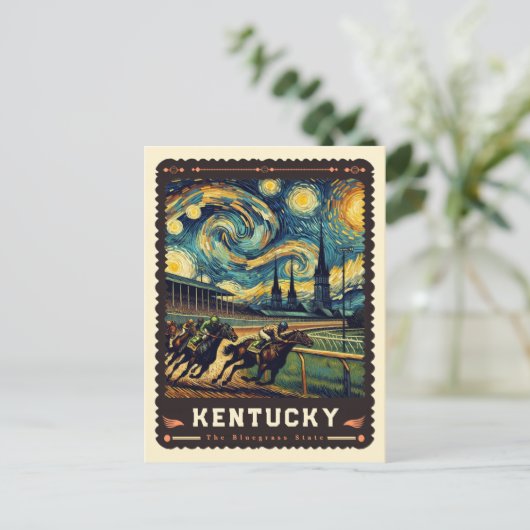 Kentucky | Vincent Van Gogh Inspiriert Postkarte (Stehend Vorderseite)
