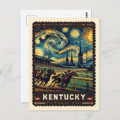 Kentucky | Vincent Van Gogh Inspiriert Postkarte (Vorne/Hinten)