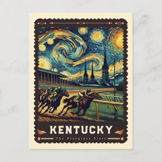 Kentucky | Vincent Van Gogh Inspiriert Postkarte (Vorderseite)