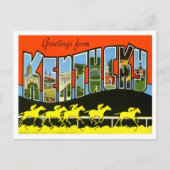 Kentucky Vintag Big Letters Postcard Postkarte (Vorderseite)