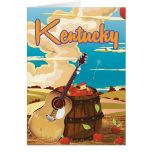 Kentucky Vintag Cartoon Reiseplakat