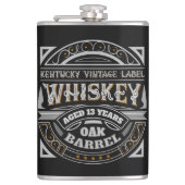Kentucky Vintag Whiskey Flachmann (Vorderseite)