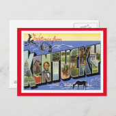 Kentucky Vintage Travel Postkarte (Vorne/Hinten)