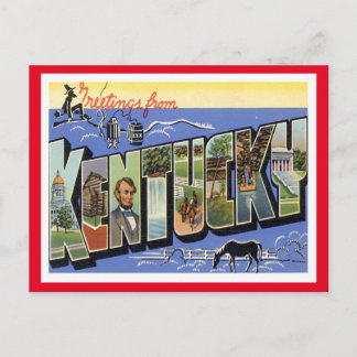 Kentucky Vintage Travel Postkarte