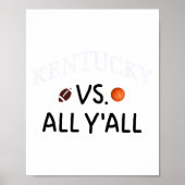 Kentucky Vs. Alle Y'all Footll Sketch Poster (Vorne)