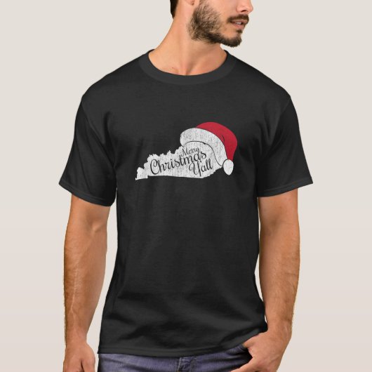 Kentucky Weihnachten Frohe Weihnachten T-Shirt (Vorderseite)