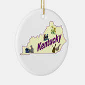 Kentucky-Weihnachtsbaum-Verzierung Keramik Ornament (Rechts)