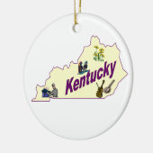 Kentucky-Weihnachtsbaum-Verzierung Keramik Ornament (Links)