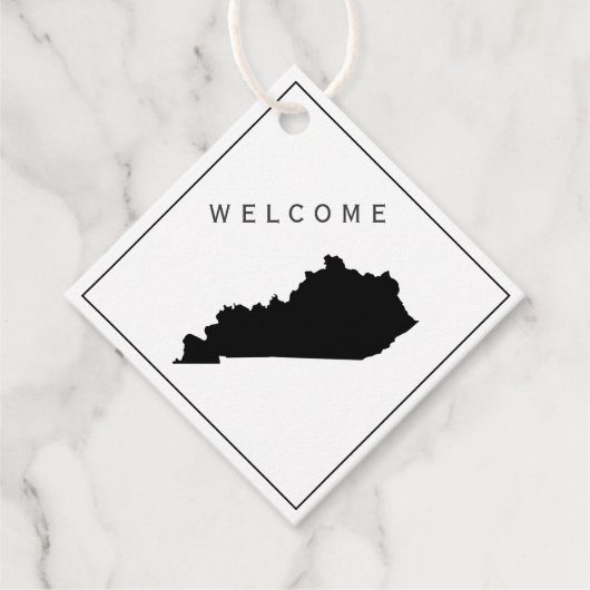 Kentucky Welcome Bag Geschenk Tag für Hochzeitswoc Geschenkanhänger (Vorderseite)