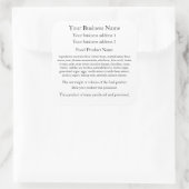 Kentucky Zuhause Baker Labels Quadratischer Aufkleber (Tasche)