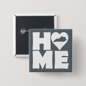 Kentucky Zuhause Heart Staat Button Abzeichen Butt (Vorne & Hinten)