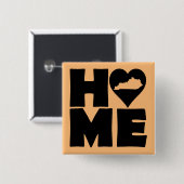 Kentucky Zuhause Heart Staat Button Abzeichen Butt (Vorne & Hinten)