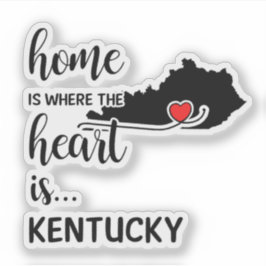 Kentucky Zuhause ist das Herz Aufkleber
