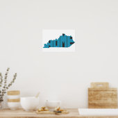 Kentucky Zuhause Staaten Poster (Küche)